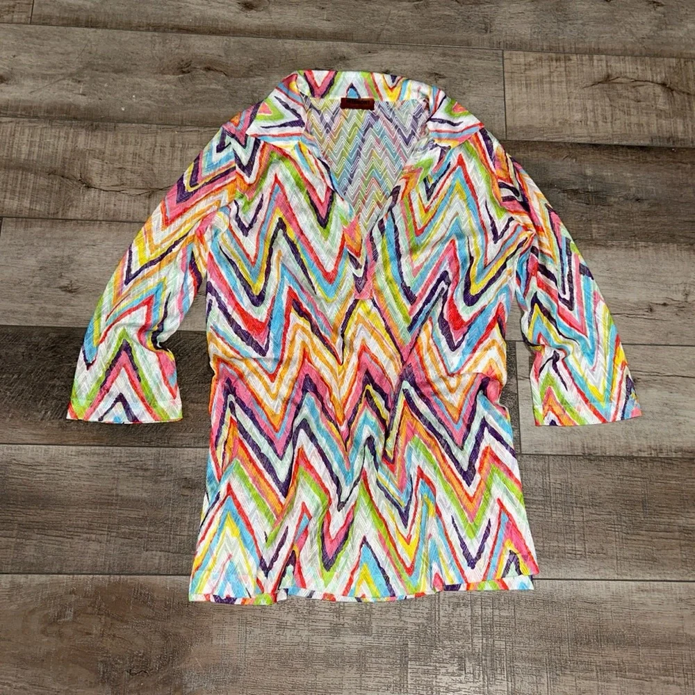 Brand new Missoni zig zag chevron knit beach cover up dress - Picture 3 of 8